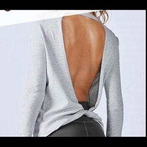 Fabletics open back twist sweater